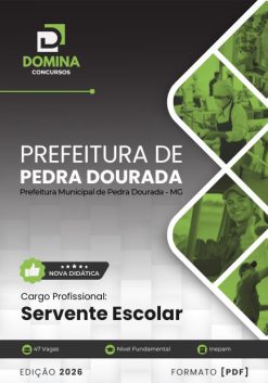 Servente Escolar Pedra Dourada MG | Apostila 2026