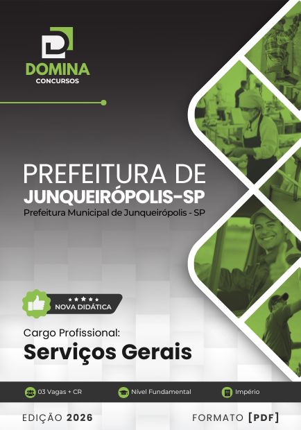 Serviços Gerais Junqueirópolis SP | Apostila 2026 1 Serviços Gerais Junqueirópolis SP | Apostila 2026