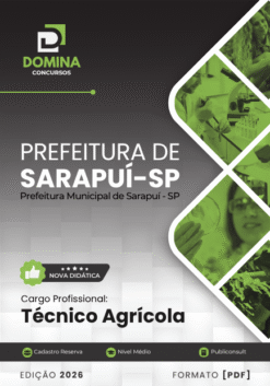 Técnico Agrícola Sarapuí SP | Apostila 2026