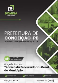 Técnico da Procuradoria Geral do Município Conceição PB | Apostila 2026