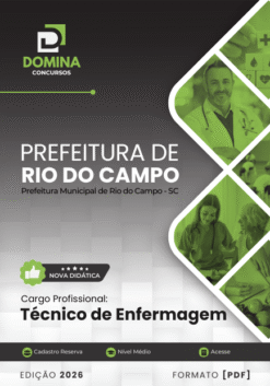 Técnico de Enfermagem Rio do Campo SC | Apostila 2026