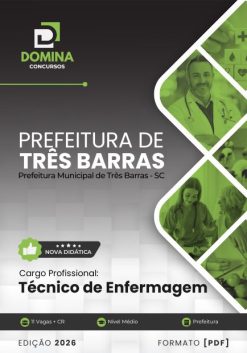 Técnico de Enfermagem Três Barras SC | Apostila 2026