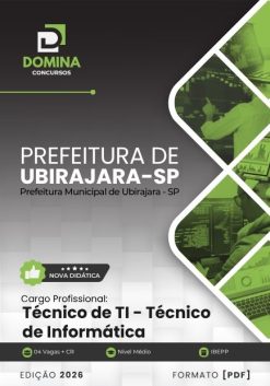 Técnico de Informática Ubirajara SP | Apostila 2026