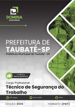 Técnico de Segurança do Trabalho Taubaté SP | Apostila 2026