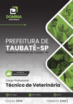 Técnico de Veterinária Taubaté SP | Apostila 2026