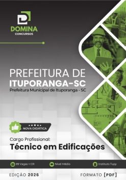 Técnico em Edificações Ituporanga SC | Apostila 2026