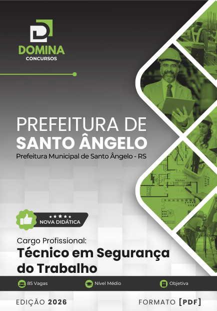 Técnico em Segurança do Trabalho Santo Ângelo RS | Apostila 2026 1 Técnico em Segurança do Trabalho Santo Ângelo RS | Apostila 2026
