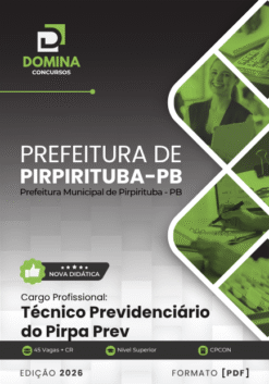 Técnico Previdenciário Pirpa PRev Pirpirituba PB | Apostila 2026