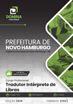 Tradutor Intérprete de Libras Novo Hamburgo RS | Apostila 2026