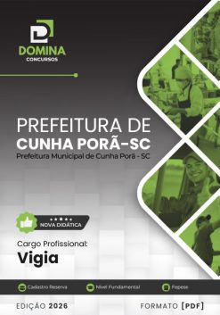Vigia Cunha Porã SC | Apostila 2026