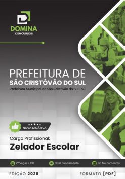 Zelador Escolar São Cristóvão do Sul SC | Apostila 2026