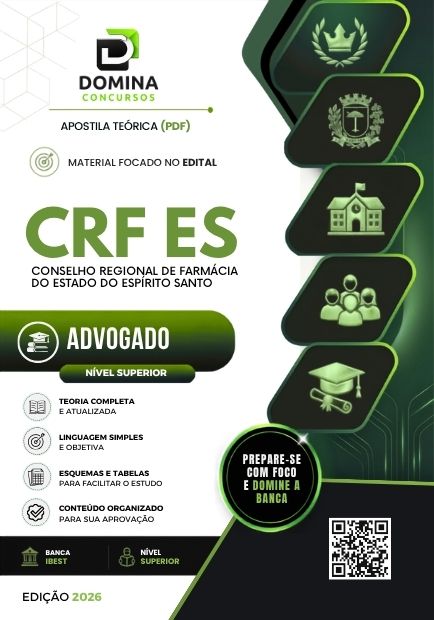 Advogado CRF ES | Apostila 2026 1 Advogado CRF ES | Apostila 2026
