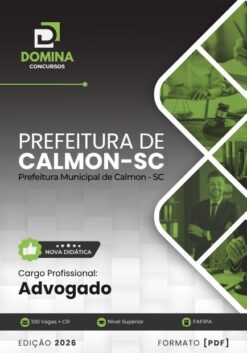 Advogado Prefeitura de Calmon SC | Apostila 2026