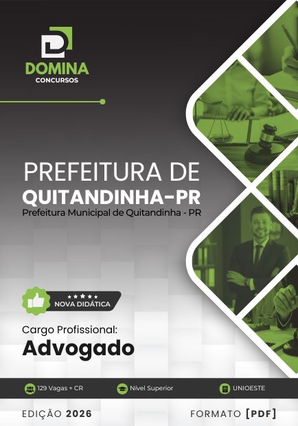 Advogado Quitandinha PR | Apostila 2026 1 Advogado Quitandinha PR | Apostila 2026