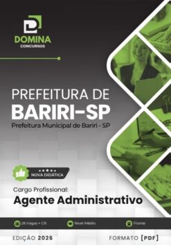 Agente Administrativo Bariri SP | Apostila 2026