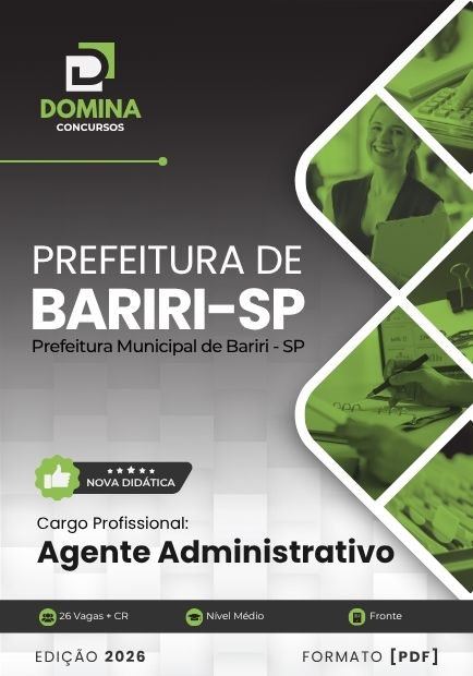 Agente Administrativo Bariri SP | Apostila 2026 1 Agente Administrativo Bariri SP | Apostila 2026