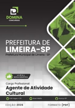 Agente de Atividade Cultural Limeira SP | Apostila 2026