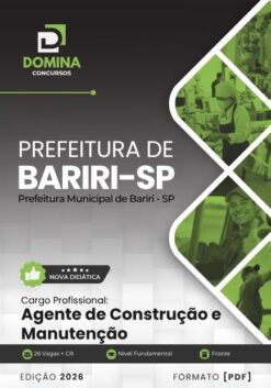 Agente de Construção e Manutenção Bariri SP | Apostila 2026