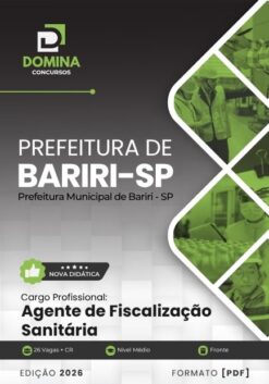 Agente de Fiscalização Sanitária Bariri SP | Apostila 2026