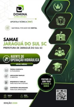Agente de Operação Hidráulica SAMAE Jaraguá do Sul SC | Apostila 2026