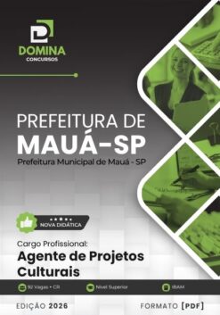 Agente de Projetos Culturais Prefeitura Mauá SP | Apostila 2026