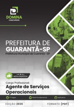 Agente de Serviços Operacionais Guarantã SP | Apostila 2026