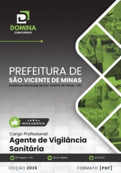 Agente de Vigilância Sanitária São Vicente de Minas MG | Apostila 2026