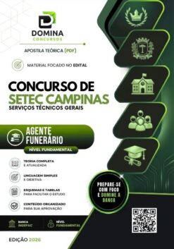 Agente Funerário SETEC Campinas SP | Apostila 2026