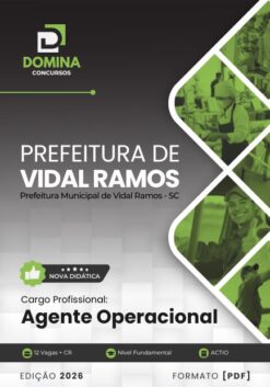 Agente Operacional Vidal Ramos SC | Apostila 2026