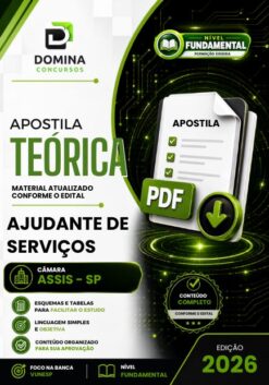 Ajudante de Serviços Câmara Assis SP | Apostila 2026