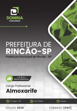 Almoxarife Rincão SP | Apostila 2026