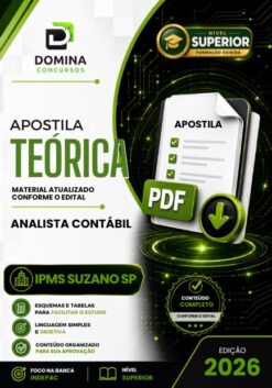 Analista Contábil IPMS Suzano SP | Apostila 2026