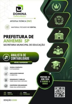 Analista de Contabilidade Prefeitura de Anhembi SP | Apostila 2026