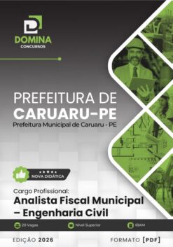 Analista de Engenharia Civil Caruaru PE | Apostila 2026