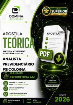 Analista Previdenciário Psicologia MANAUSPREV AM | Apostila 2026