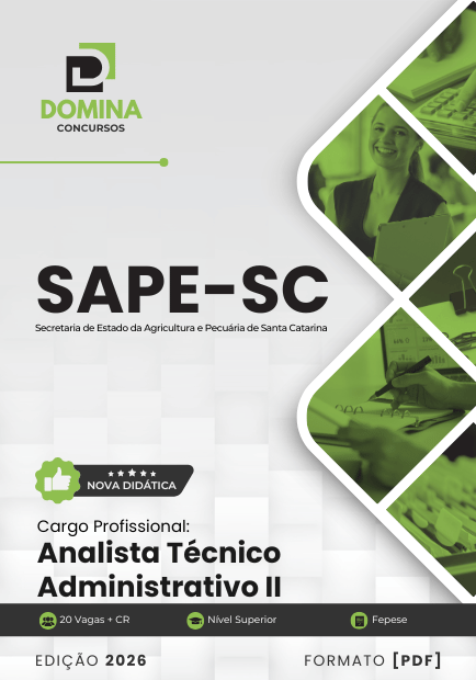 Analista Técnico Administrativo SAPE SC | Apostila 2026 1 Analista Técnico Administrativo SAPE SC | Apostila 2026