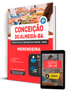 Apostila Prefeitura de Conceição do Almeida-BA 2026 - Merendeira