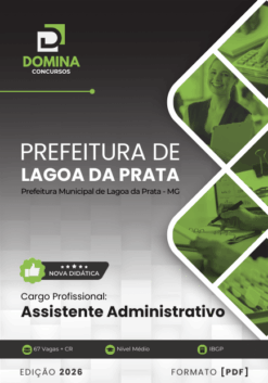 Assistente Administrativo Lagoa da Prata MG | Apostila 2026