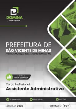 Assistente Administrativo São Vicente de Minas MG | Apostila 2026