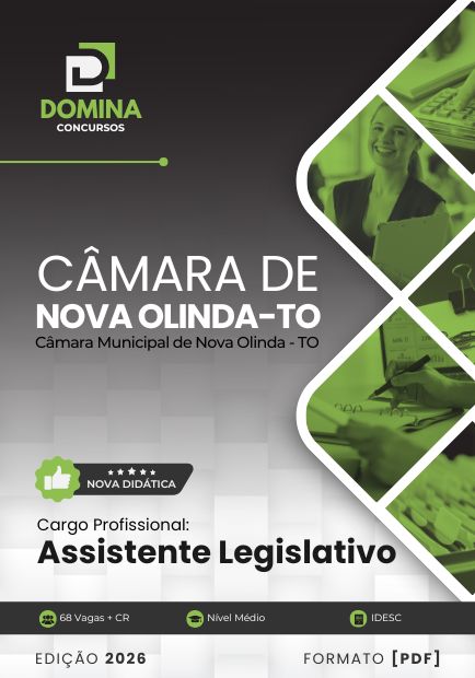Assistente Legislativo Câmara Nova Olinda TO | Apostila 2026 1 Assistente Legislativo Câmara Nova Olinda TO | Apostila 2026