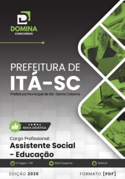 Assistente Social Educação Itá SC | Apostila 2026
