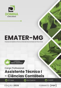 Assistente Técnico Ciências Contábeis EMATER MG | Apostila 2026