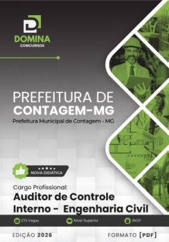 Auditor de Controle Interno Engenharia Civil Contagem MG | Apostila 2026