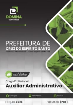 Auxiliar Administrativo Cruz do Espírito Santo PB | Apostila 2026