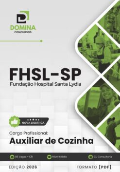 Auxiliar de Cozinha FHSL SP | Apostila 2026