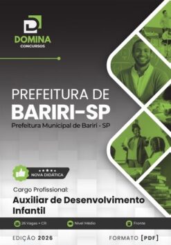 Auxiliar de Desenvolvimento Infantil Bariri SP | Apostila 2026