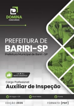 Auxiliar de Inspeção Bariri SP | Apostila 2026