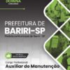 Auxiliar de Manutenção Bariri SP | Apostila 2026