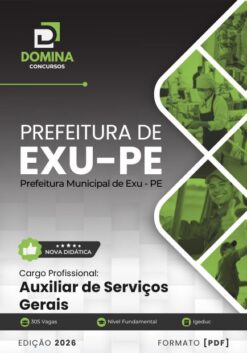 Auxiliar de Serviços Gerais EXU PE | Apostila 2026