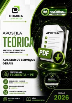 Auxiliar de Serviços Gerais Floresta PE | Apostila 2026